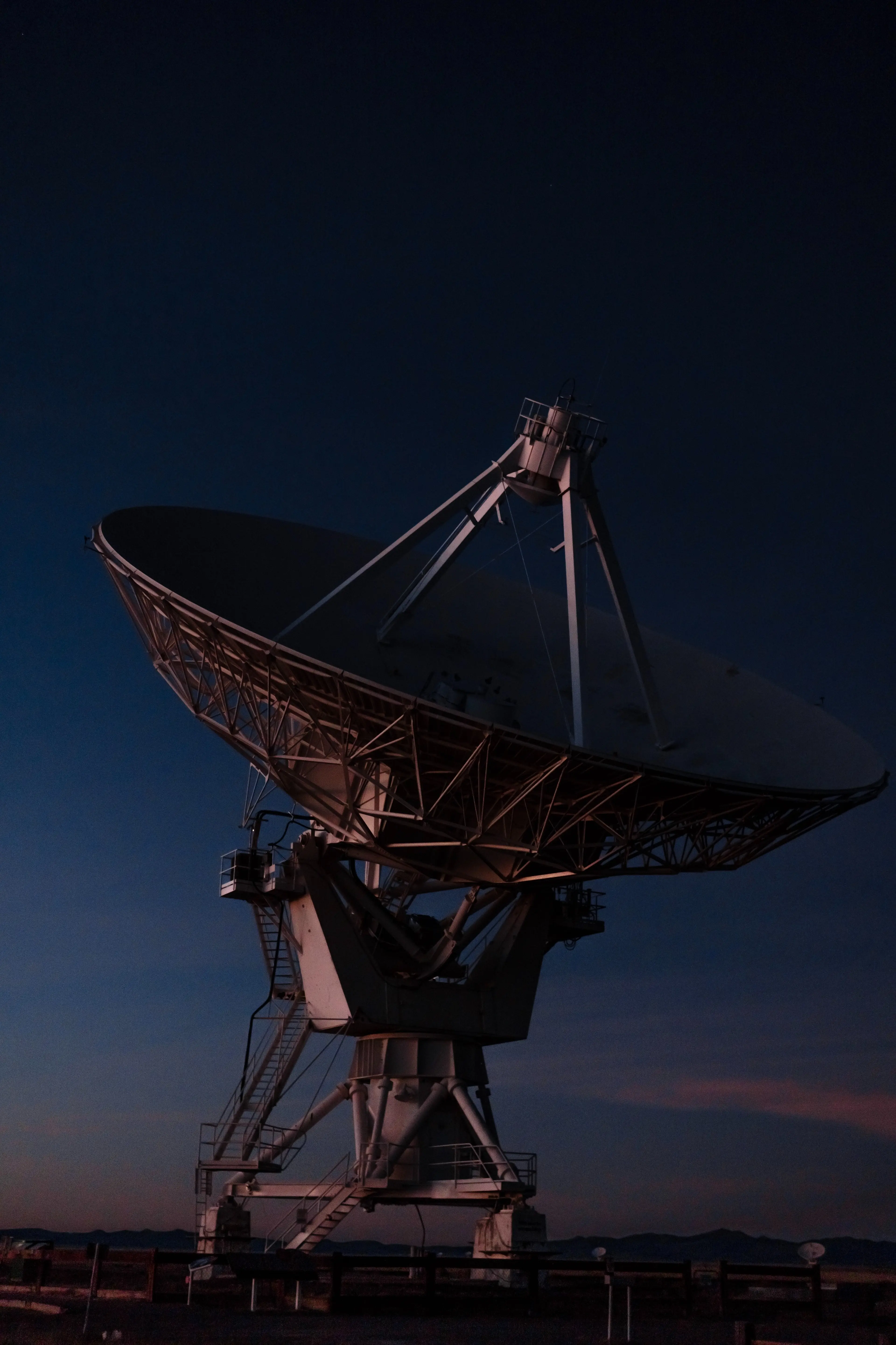 Aerospace satellite at night